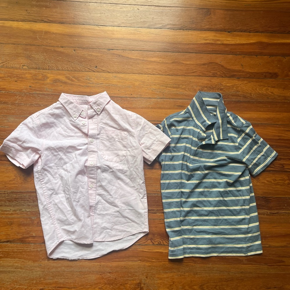 2 boys dress shirts